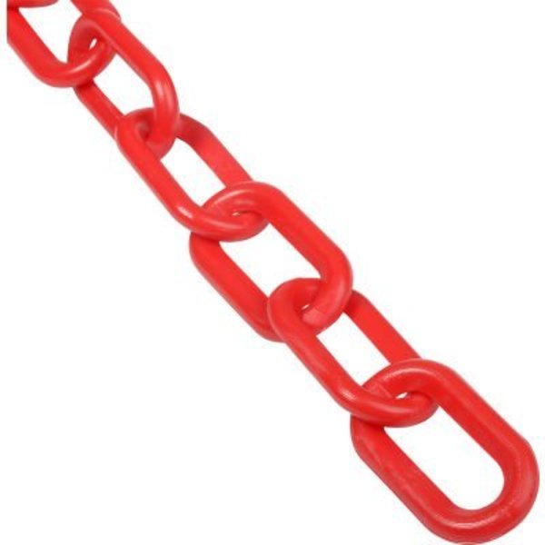 Gec Global Industrial Plastic Chain Barrier, 2inx50'L, Red 50005-50GL